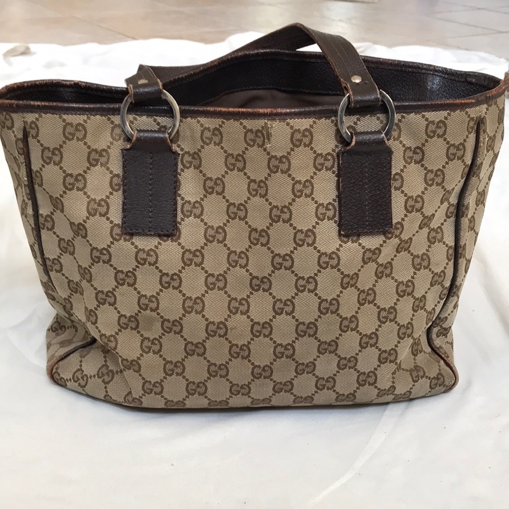 Authentic Vintage Gucci GG Monogram Tote